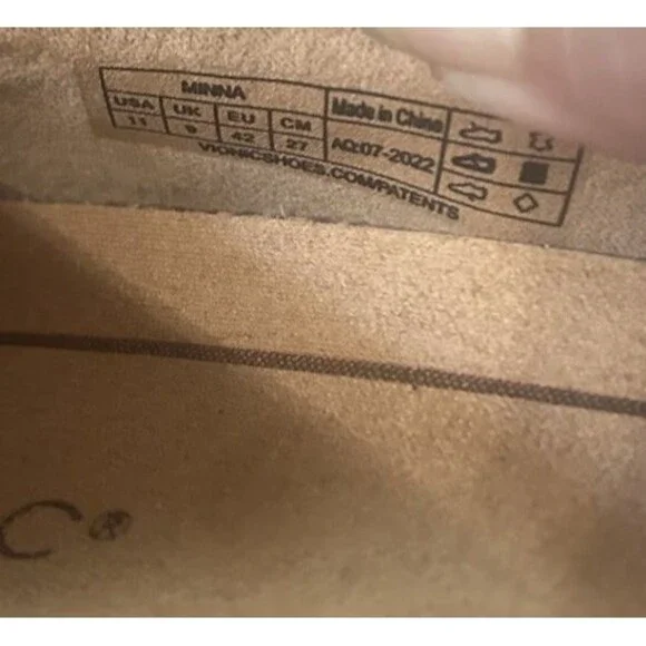 Vionic Minna Womens 11 Tan Ballet Flat Herringbone Calf Hair Bow Suede Cap Toe - Picture 16 of 16